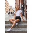 thumbnail image 4 of Pinspark Women's Air Cotton Active Shorts Athletic Running Shorts Breathable Comfort Stretch Adjustable Waist with Side Pockets, 4 of 6
