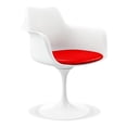 thumbnail image 2 of Aron Living Rose 18" Mid-Century Plastic and Metal Armchair in Red, 2 of 6
