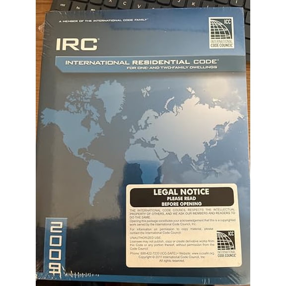Pre-Owned 2009 International Residential Code For One-and-Two Family Dwellings: Soft Cover Version (International Code Council Series) (Paperback) 1580017274 9781580017275