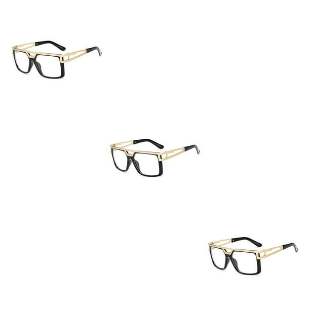 Guardurnaity Gafas de sol Marco cuadrado Gafas Visión clara Ojos Suministros Retro Alta definición Equipo al aire libre Gafas Negro Blanco Type1 NO1 Guardurnaity CBP321247