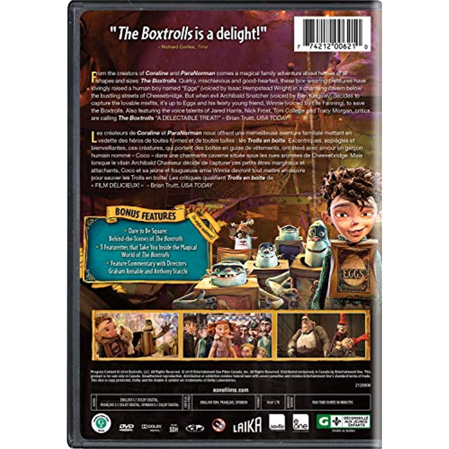 Film The Boxtrolls (DVD)