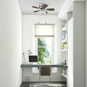 Prominence Home Hero 28 Brushed Nickel Low Profile Ceiling Fan with Light