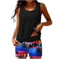 thumbnail image 2 of Gaecuw Women Tankini Swim Set with Shorts Conservative Bathing Suit High Waisted Swimsuits Fashion Swim Tank Top with Bottoms Swimwear Stretchy Beachwear Bikinis Swimsuits, 2 of 5