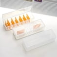 thumbnail image 6 of Card Storage Box with 7 Removable Divider, Card Deck Storage Box with Dividers Clear Compartment Organizer Portable Storage with Cover for Easy Access and Visibility, 6 of 7