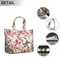 thumbnail image 3 of Flower Women's Large Weekend Travel Bag Moving Canvas Handbag Thick Double Layer Beach Weekend Travel Unisex Hospital Maternity Delivery with Toiletry Waterproof, 3 of 5