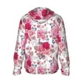 thumbnail image 3 of Balery Peonies And Roses Men's Women's UPF 50+ Sun Protection Lightweight Hoodie Performance Long Sleeve Shirt for Fishing Running-Small, 3 of 9