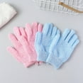 thumbnail image 7 of Cheers.US 1 Pair Bath Gloves for Shower Natural Loofah Exfoliating Wash Gloves for Body and Face, Dead Skin Remover, Double Sided Microfibre Shower Body Gloves for Adults and Kids, 7 of 7