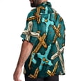 thumbnail image 3 of Easter Cross Men's Printed Casual Button Down Short Sleeve Beach Shirts, 3 of 6