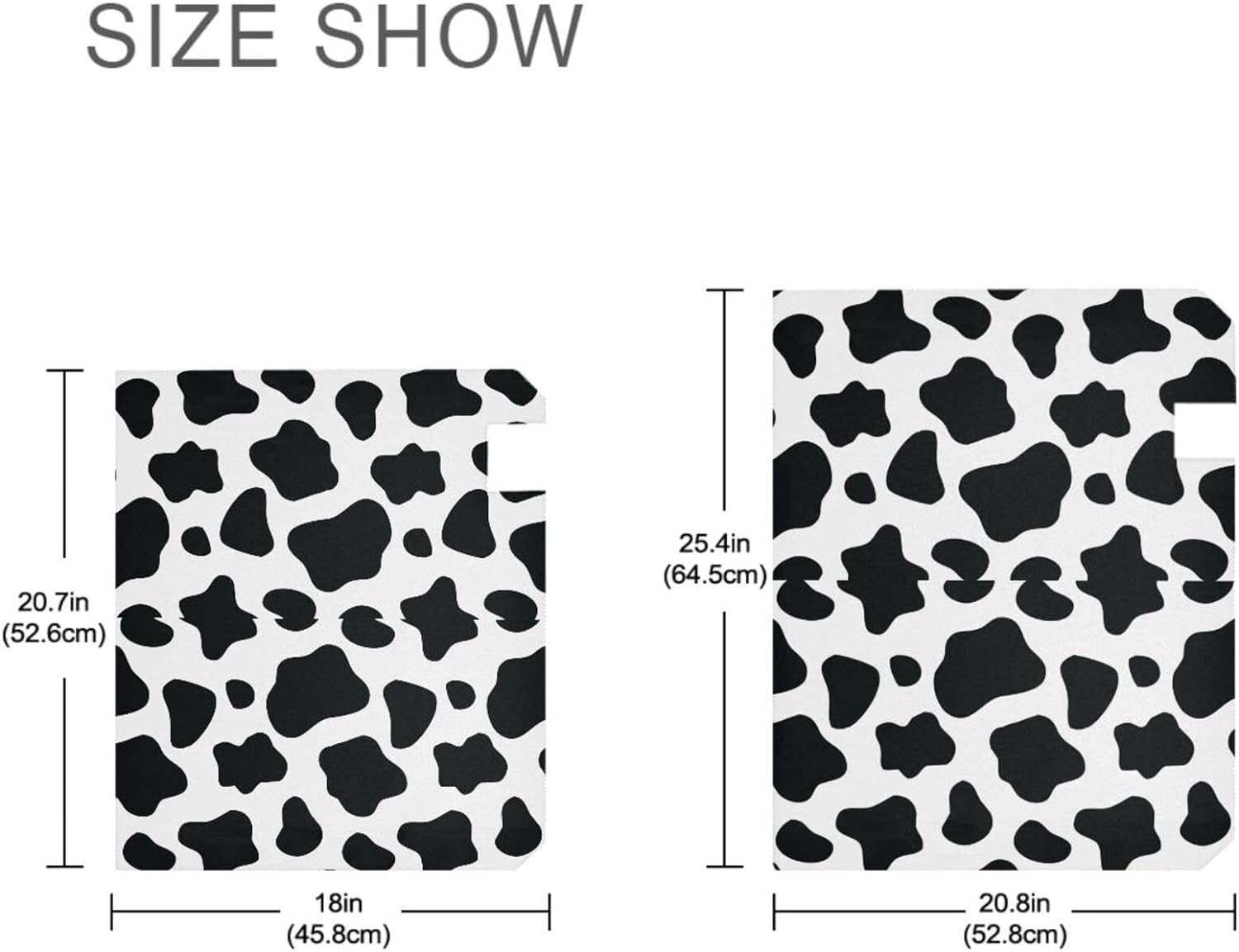 Cow Print Mailbox Covers Magnetic Black White Animal Print Mailbox Cover Wraps Standard Size 18"X21" Post Letter Box Cover Garden Decorations