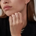 thumbnail image 5 of Caratant 14k Solid Gold Diamond Solitaire Bezel Ring for women, 0.065ct, DEF VS~VVS, No fading, No allergies,Lab grown Diamond, 5 of 9