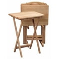 thumbnail image 1 of Winsome Alex 5-Pc Snack Table Set, Natural, 1 of 5