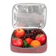 thumbnail image 5 of Bolsas de almuerzo aisladas Uxcell 12"x9"x3" Recipientes de comida reutilizables Bolsa Bento plana Rosa, 5 of 7