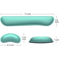 thumbnail image 2 of Ergonomic Gel Memory Foam Keyboard Wrist Rest & Mousepad Rests for Computer, Wrist Rest for Typing, Laptop, and Mouse Desk Pads Support Hand and Arm, 2 Piece Pad for Office and Travel, 2 of 7