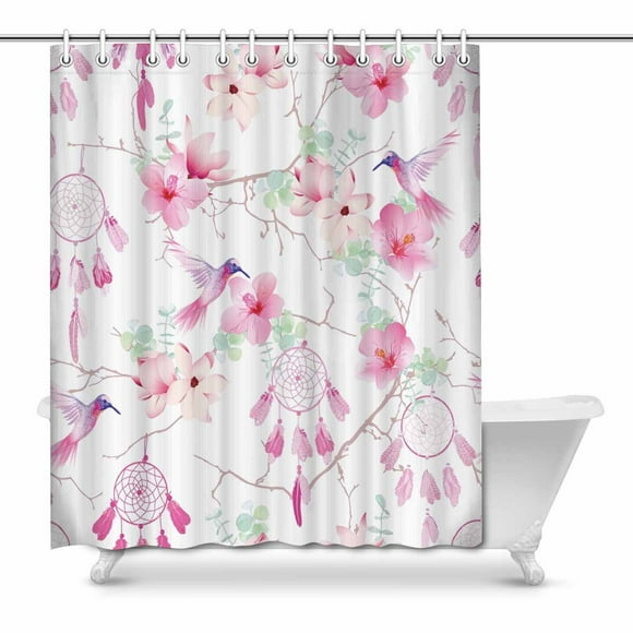 POP Hummingbirds Dream Water, Soap, Shower Curtain 66x72 inch
