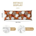 thumbnail image 3 of Disketp Various Pumpkins Print Body Pillow Cover - Super Soft 20x54 Body Pillow Case,Long Side Hidden Zipper, 3 of 8