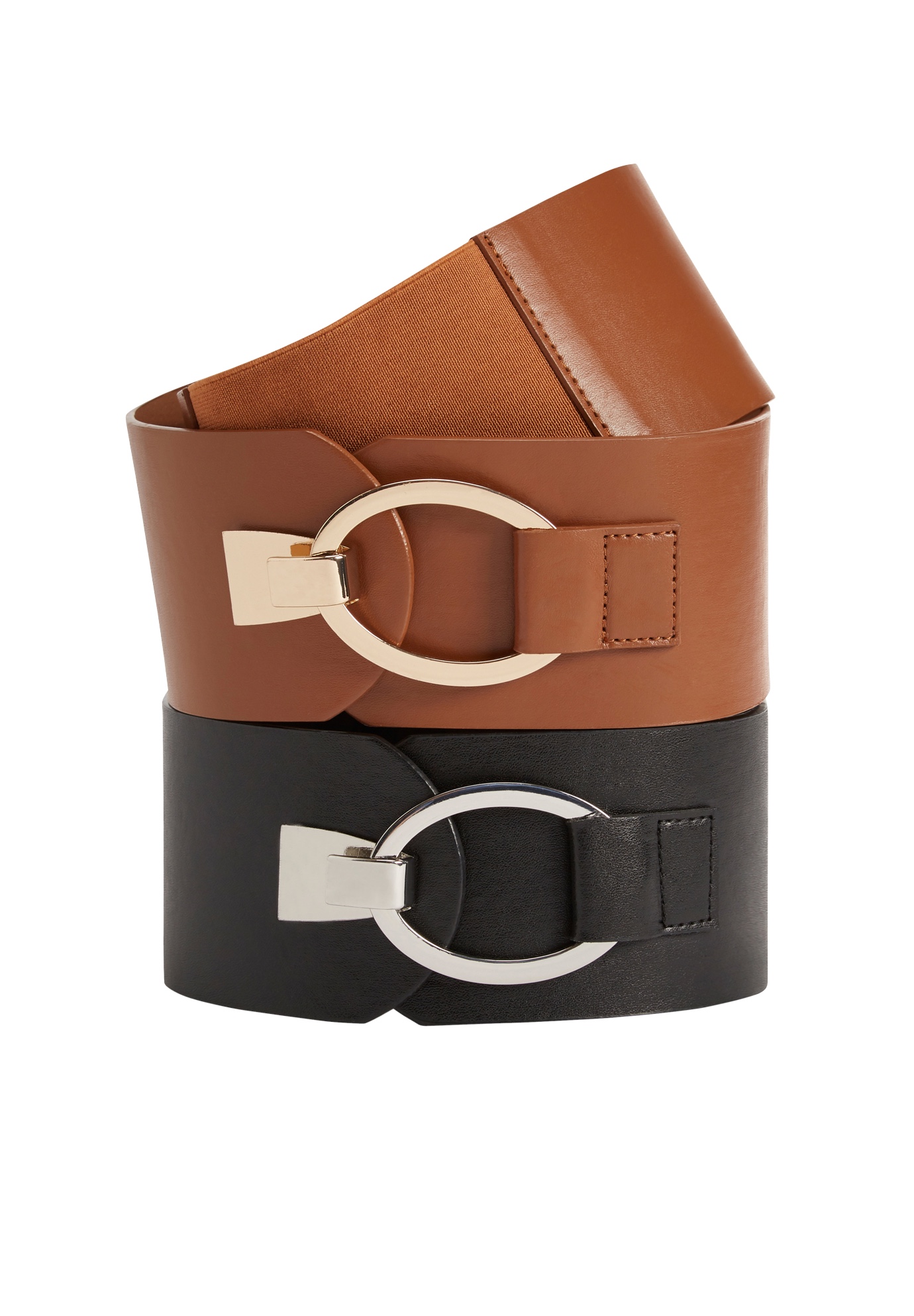 Jessica London Womens Plus Size Contour Belt Vegan Leather Made In Usa
