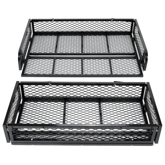 Universal ATV Front & Rear Cargo Basket Set Luggage Carrier Hauler Racks 2 Piece