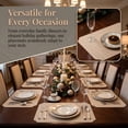 thumbnail image 3 of Unique Bargains 4Pcs Faux Leather Table Decor Placemats Milk Tea 17.7x11.8inch, 3 of 6