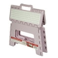 thumbnail image 2 of House 2 Home, 8.5" Plastic One Step Folding Step Stool, Lilac and White Top, 2 of 4
