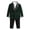 Green, variant on TIREOW Boys Formal Suit 4 Piece Set Long Sleeve Velvet Jacket White Shirt Pants and Bow Tie Set Kids Classic Wedding Performance Outfit
