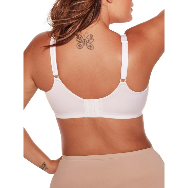 Bali SANDSHELL/WHITE One Smooth U Smoothing & Concealing Bra US 40DD UK  40DD for sale online