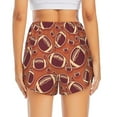 thumbnail image 4 of Xecao's American Football1 for a double-layer running short for women, perfect for gym, tennis, and more, featuring a convenient pocket., 4 of 9