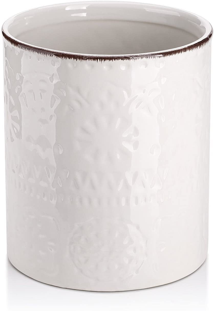 LIFVER Kitchen Utensil Holder, 7.2" Large Utensil Holders for