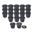 thumbnail image 1 of 20 Piezas Paderas de cesta de plantación hidropónica maciza resistente múltiples propósitos múltiples suministros de maceta hidropónica de servicio Negro, 1 of 8