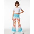 thumbnail image 3 of Girls Flare Pants, AI Digital Print Bell Bottoms,All-Season Sizes 3-13Y, 3 of 6