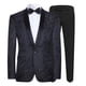 thumbnail image 1 of Traje de esmoquin jacquard para hombre, corte entallado, de dos piezas, para boda, fiesta y graduación, s202412241253, 1 of 5