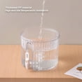 thumbnail image 4 of Sentmoon 4L Large Capacity Plastic Beverage Dispenser, Drink Dispenser With Tap Ice Lemonade Juice Container With Lid, Fruit Teapot Lemonade Milk Bucket Drink Container, 4 of 7