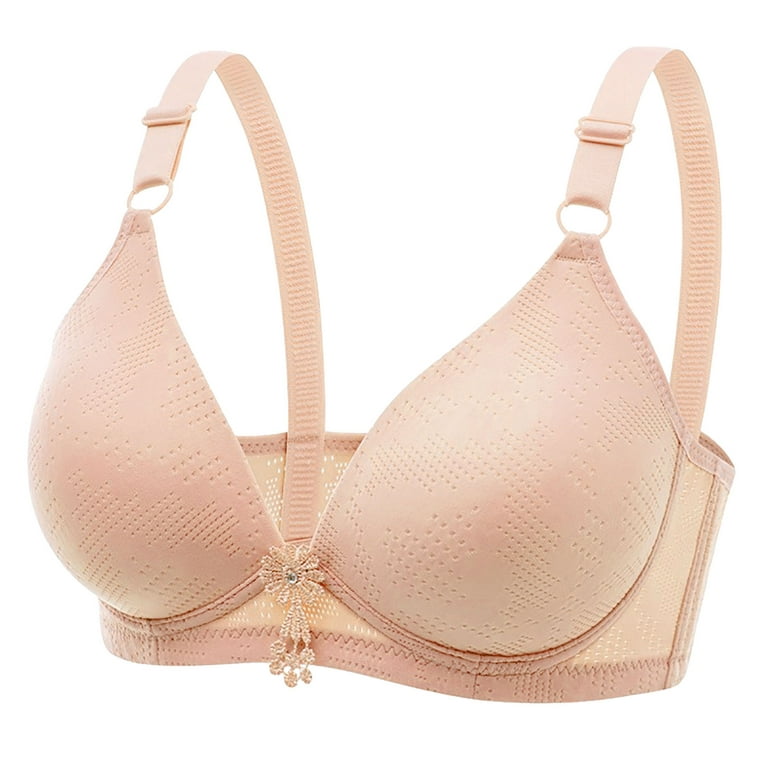 SELONE 2023 Everyday Bras for Women No Underwire for Large Bust Plus Size  And Large Non Ring Side Wrap Large Chest Show Small Nursing Bras for