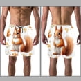 thumbnail image 3 of luoweisi Men's Beach Shorts Quick Dry Swim Trunks with Mesh Lining Squirrel L, 3 of 5