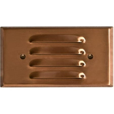 

Dabmar Lighting LV-LED613-CP 3.2W & 12V Bay-LED Recessed Louvered Down Brick Step & Wall Fixture - Copper Cover