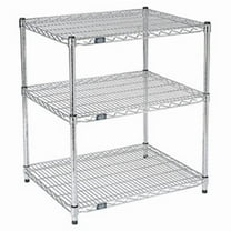 Nexel 3-Shelf Wire Printer Stand - Chrome - 30 x 24 x 34 in.