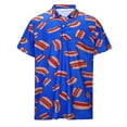 thumbnail image 1 of SHIXIAOO Chemise d'Été à Col pour Homme Imprimé Rétro Manches Courtes Taille Petite Hauts Chemise Homme en Gros, 1 of 8