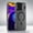 Black, variant on For iPhone 14/13 Phone Case,Anti-fingerprint Matte Translucent Back Design,Compatible with Wireless Charging,Ultra Slim PC + TPU Hybrid Shockproof Non-slip Durable Phone Case,Orange
