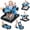Blue, variant on COLIKES Baby Walker Boys, 5 in 1 Walkers for Babies  6-12 Months with Wheels, Push Adjustable Infant Activity Walker Bouncer for Girls, Red Car