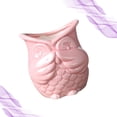 thumbnail image 4 of Owl Design Succulent Pot Gardening Creative Green Plant Ceramic Pot Container for Home Not Smelling Owl (Pink), 4 of 4