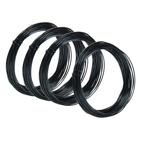 Alambre de Aluminio Flexible 4 Piezas Negro Zulema