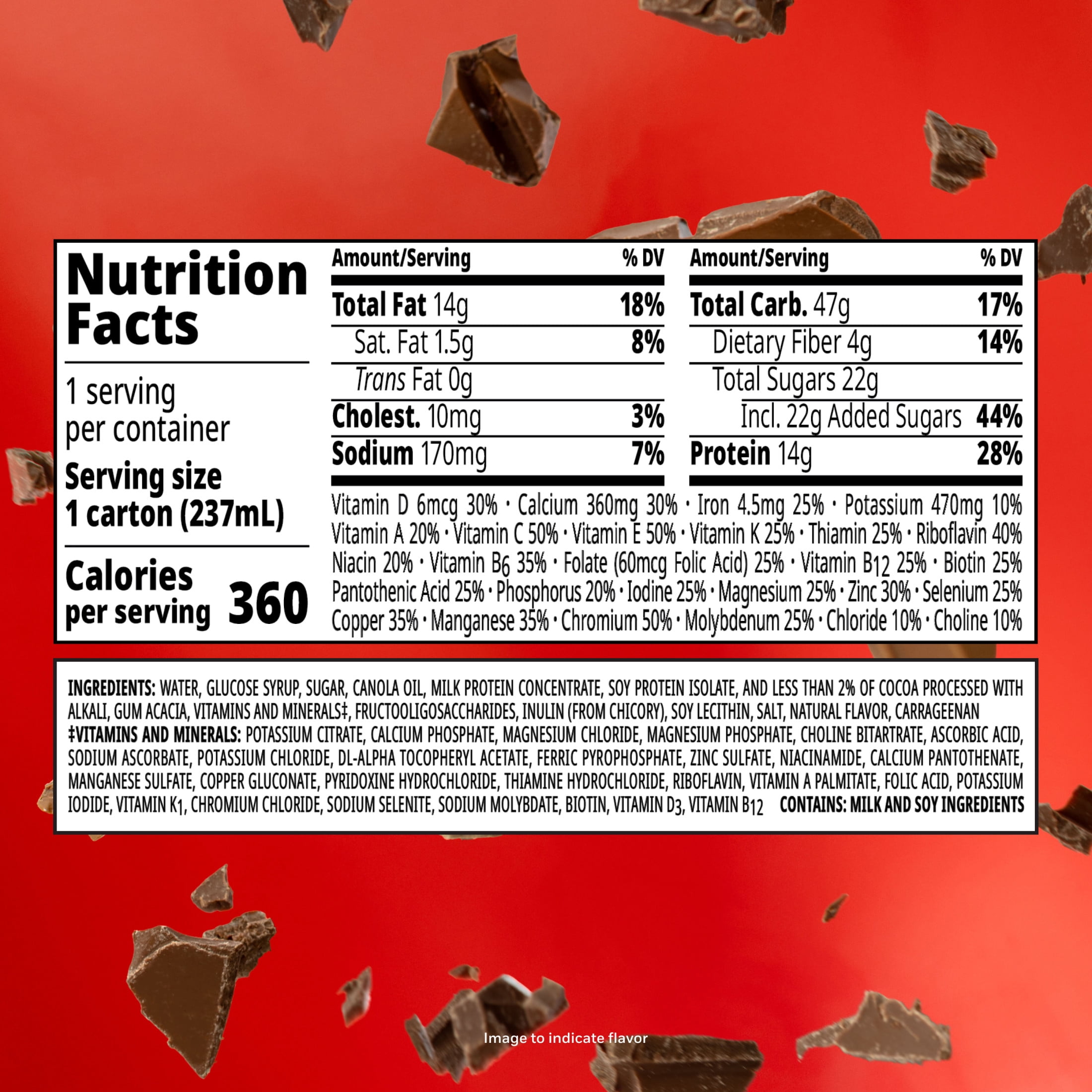 BOOST Plus Nutritional Drink Protein Shakes, Rich Chocolate, 8 fl oz, 12 Pack