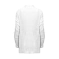 thumbnail image 5 of Suéter de Punto Gibobby Para Mujer Cuello Redondo Estampado Manga Larga Mezcla De Lana Cálida Blanco L, 5 of 5