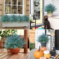thumbnail image 6 of RECUTMS Blue Artificial Flowers for Outdoor Fake Plants Faux UV Resistant Flower Indoor Hanging Decorations, 6 of 7
