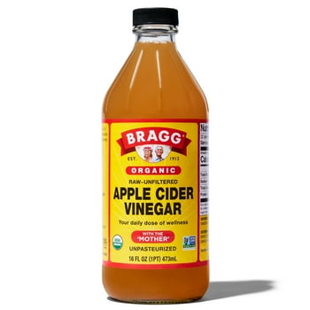 Bragg Apple Cider Vinegar, Raw-Unfiltered and Unpasteurized, 16 fl oz