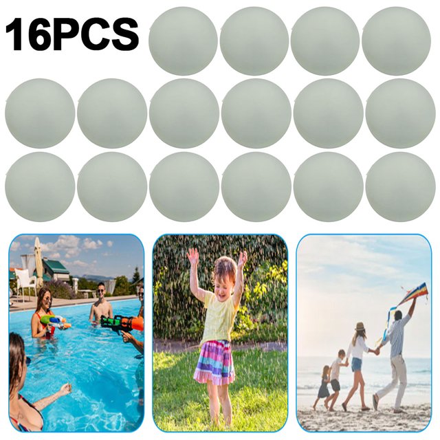 JShteea Absorbente Bomba Verano Reutilizable Juegos para Fiestas en La Piscina (transparente)