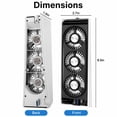 thumbnail image 2 of EEEkit External USB Cooling Fan Fit for Sony Playstation 5 Disc & Digital Edition with 3 Fans, Temperature Control Cooler for PS5, LED White, 2 of 7