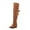 Brown, variant on Boots for Women,Ladies Fashion Retro Knee High Boots with Detachable Bow Elevated Heel Design for Elegant Style,Knee High Boots Women,Brown7.5
