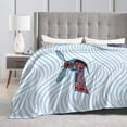 thumbnail image 4 of Delaware State University Logo Fleece Blanket, Very Soft Microfiber Flannel Blanket for Couch Warm and Cozy for All Seasons, 4 of 6