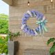 thumbnail image 4 of Simulación de guirnalda de lavanda, flores artificiales, decoración, regalos de Navidad, colgante Púrpura claro Colcomx Guirnalda de puerta de simulación, 4 of 8