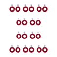 thumbnail image 3 of Minnieouse Pendientes colgantes duraderos de estilo vintage para mujer, tejidos exquisitos, ligeros, exquisitos pendientes tejidos, color rojo rojo 10Conjunto, 3 of 6